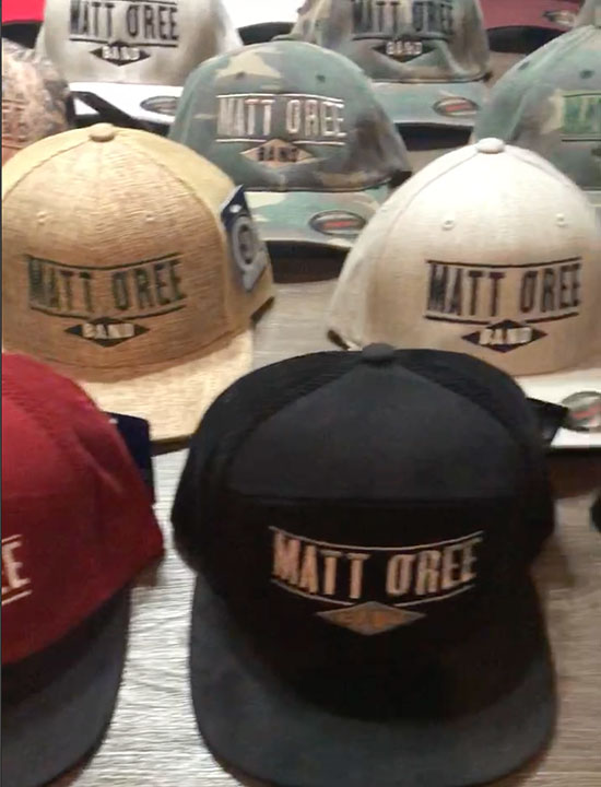 Matt O'Ree Band Logo Caps