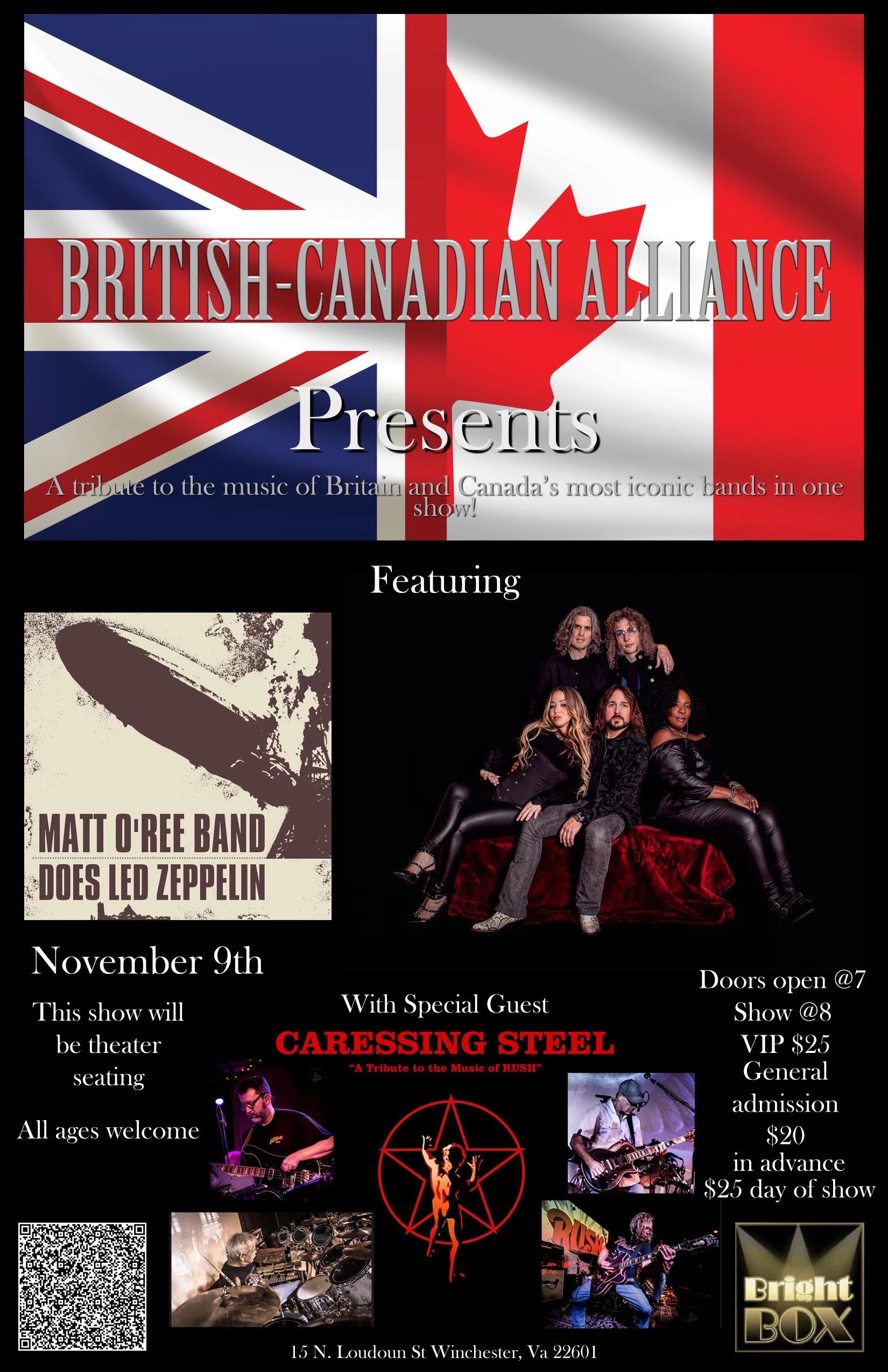 The British-Canadian Alliance Presents: Matt O'Ree Band & Caressing Steel